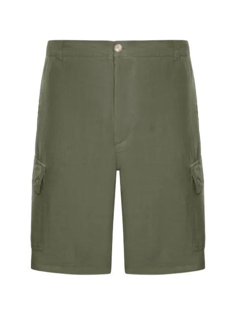 linen cargo shorts by 120% LINO
