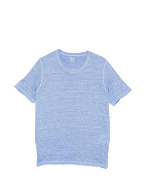 linen crew-neck T-shirt by 120% LINO