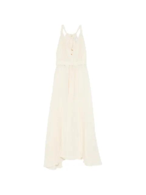 linen halterneck dress by 120% LINO