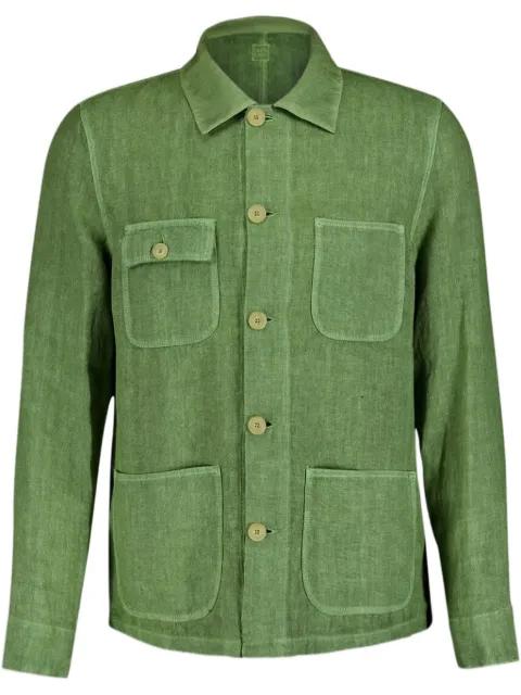 linen shirt jacket by 120% LINO