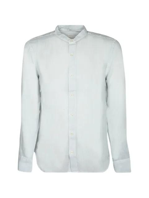 long-sleeve mandarin-collar shirt by 120% LINO