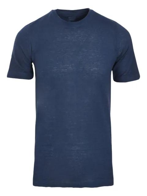 mélange-effect crew-neck T-shirt by 120% LINO