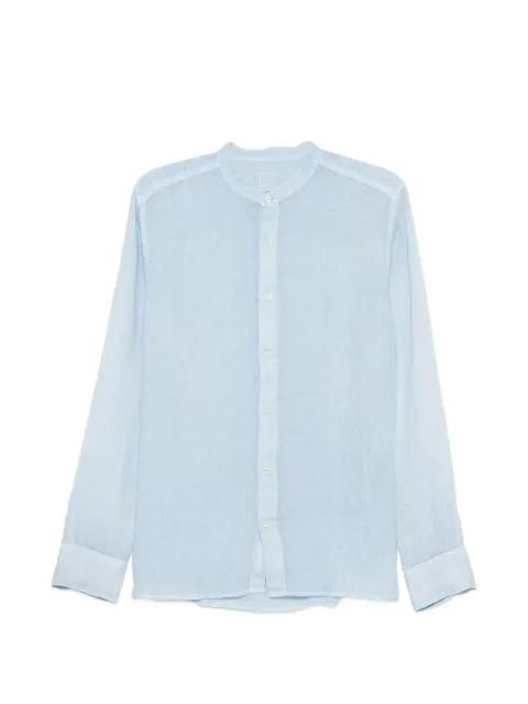mandarin-collar shirt by 120% LINO
