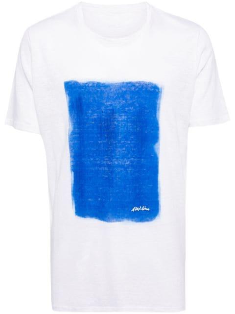 paint-print linen T-shirt by 120% LINO