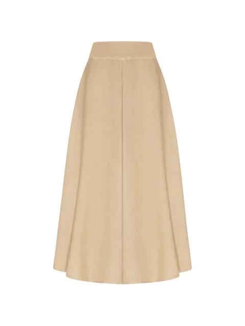 panelled A-line midi skirt by 120% LINO