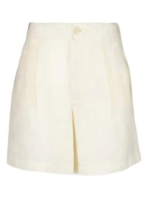 pleated linen shorts by 120% LINO