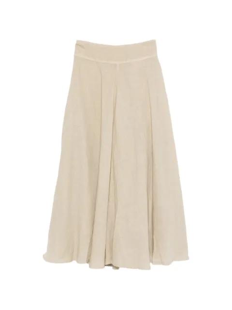 pleated midi skirt by 120% LINO