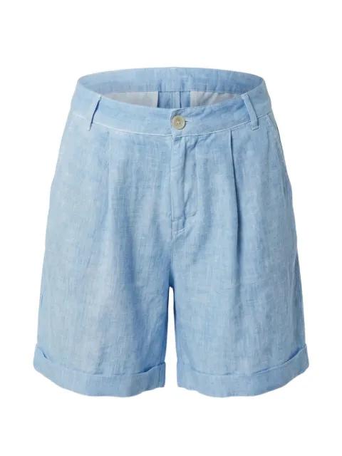 pleated turn-up shorts by 120% LINO