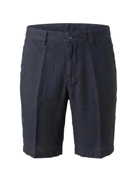 pressed-crease linen shorts by 120% LINO