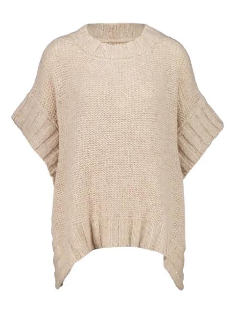 ribbed poncho top by 120% LINO