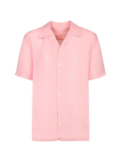 short-sleeve camp-collar shirt by 120% LINO