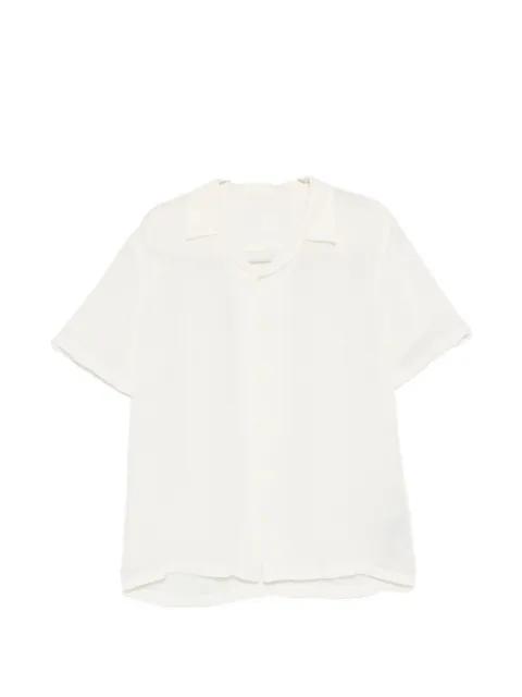 short-sleeved camp-collar shirt by 120% LINO