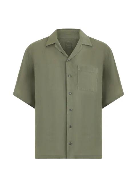 short-sleeved linen shirt by 120% LINO