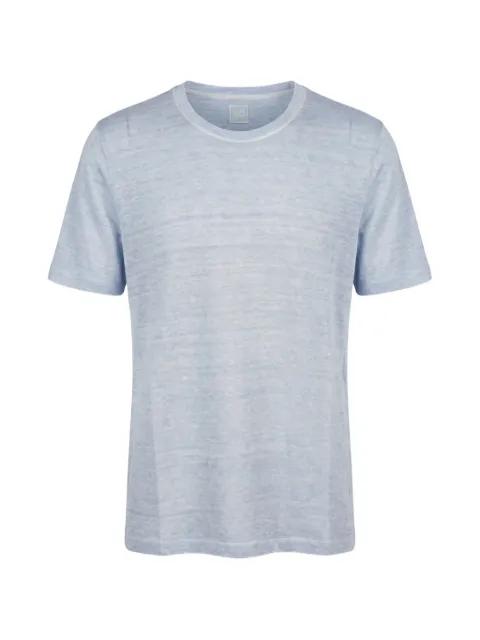 slub-texture linen T-shirt by 120% LINO