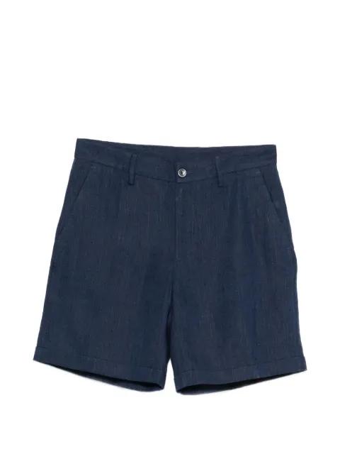 slub-texture tailored shorts by 120% LINO