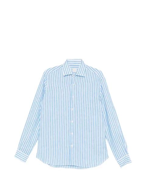 striped-pattern linen shirt by 120% LINO