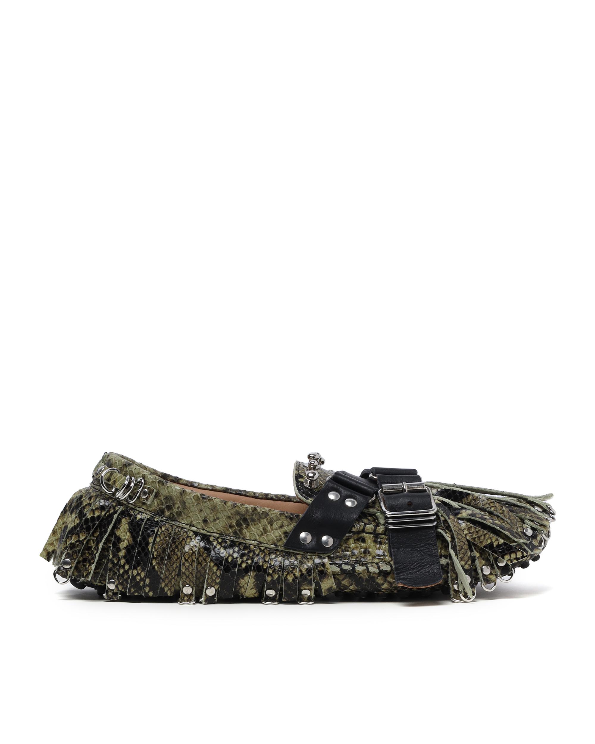 Snakeskin Puli strap moccasin by 13 09 SR