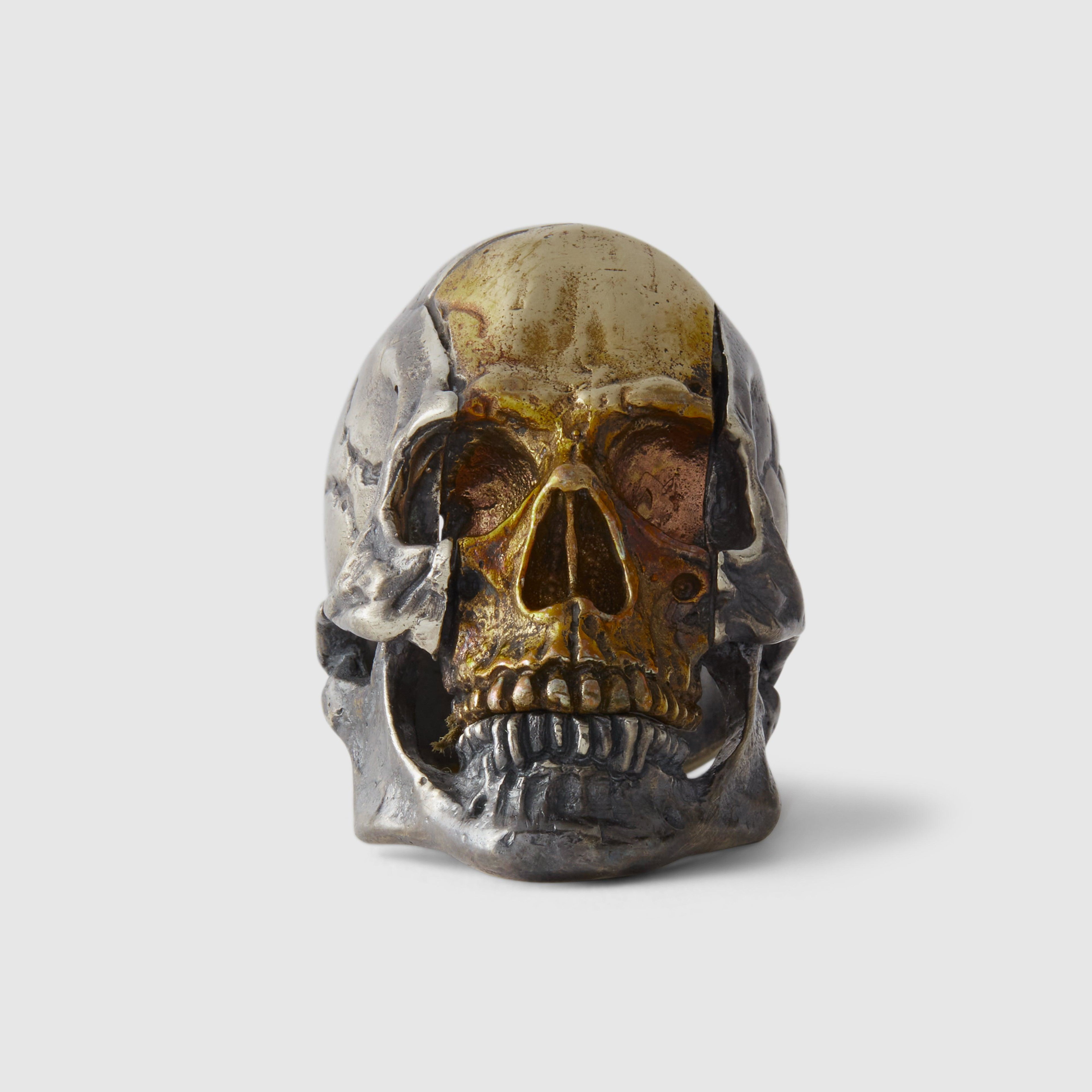 13 LUCKY MONKEY - Men's Brienne Skull Ring - (Silver) by 13 LUCKY MONKEY