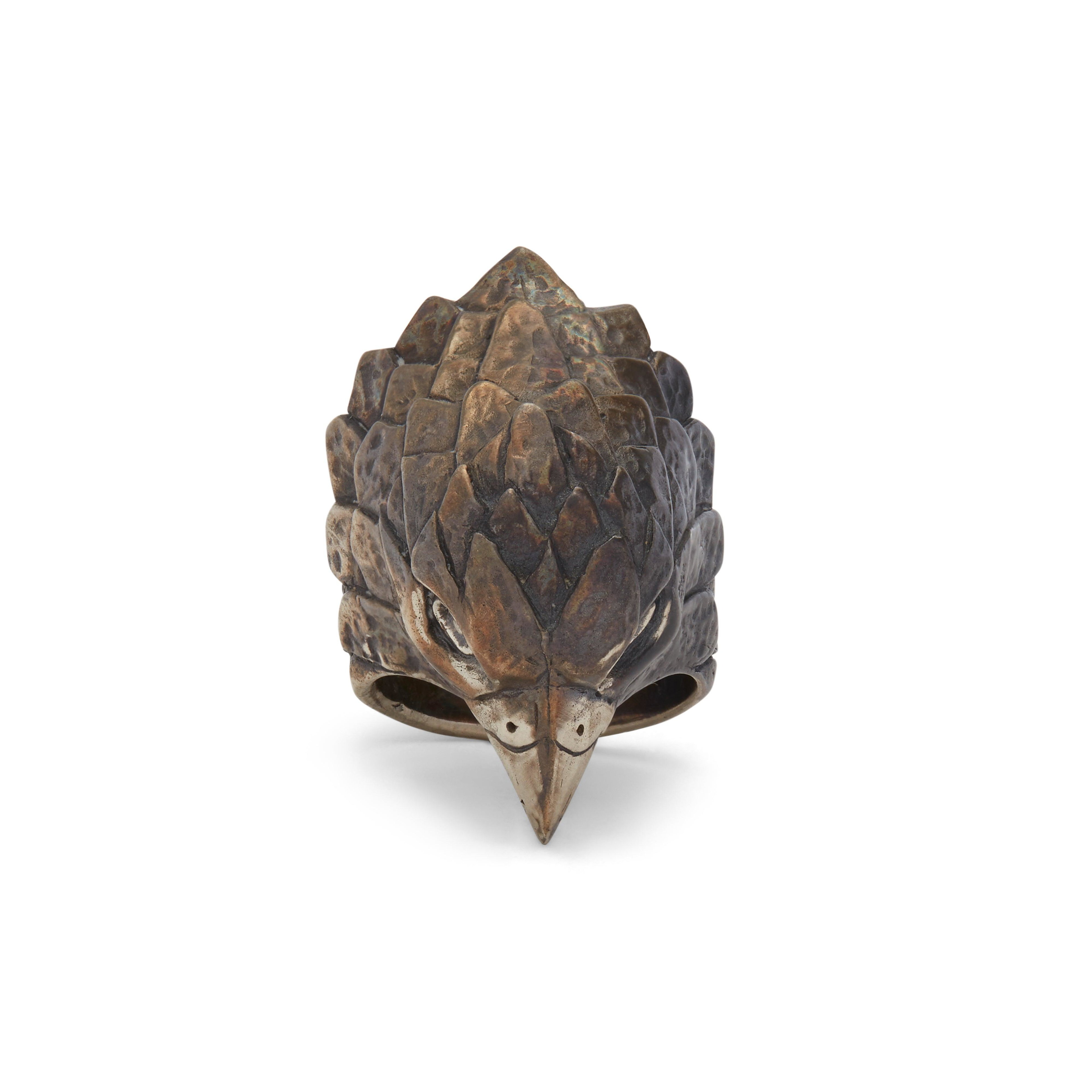 13 Lucky Monkey - Men's Hayabusa Ring - (Silver) by 13 LUCKY MONKEY