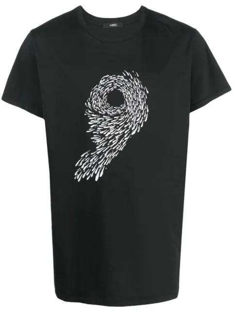 graphic-print cotton T-shirt by 14BROS