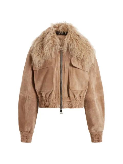 Cie fur-collar suede jacket by 16 ARLINGTON