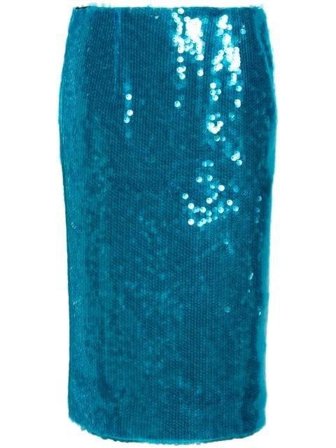 Delta sequinned midi skirt by 16 ARLINGTON