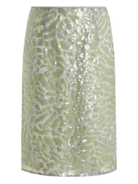 Elice lace sequinned midi skirt by 16 ARLINGTON