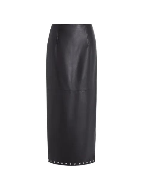 Lola eyelet leather midi skirt by 16 ARLINGTON
