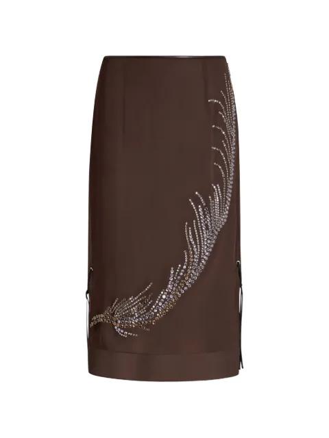 Merrow embellished midi skirt by 16 ARLINGTON