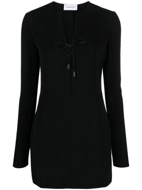 Seeran lace-up minidress by 16 ARLINGTON