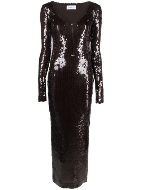 Solaria sequin-embellished maxi dress by 16 ARLINGTON
