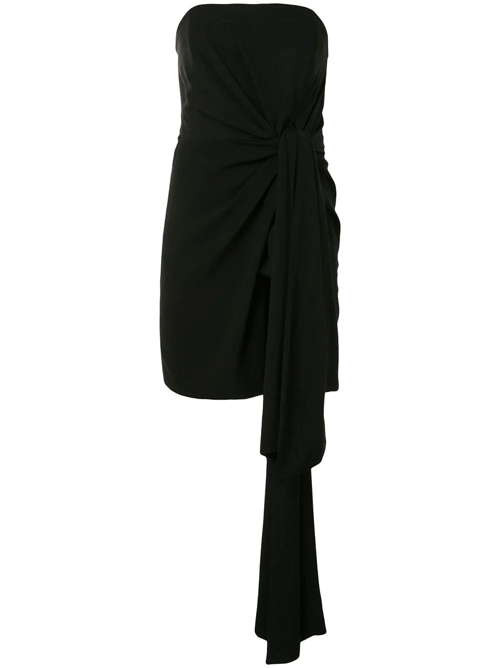 strapless draped mini dress by 16 ARLINGTON