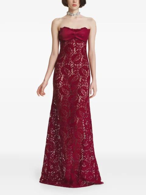 bow-detail lace dress by 2310 STUDIO