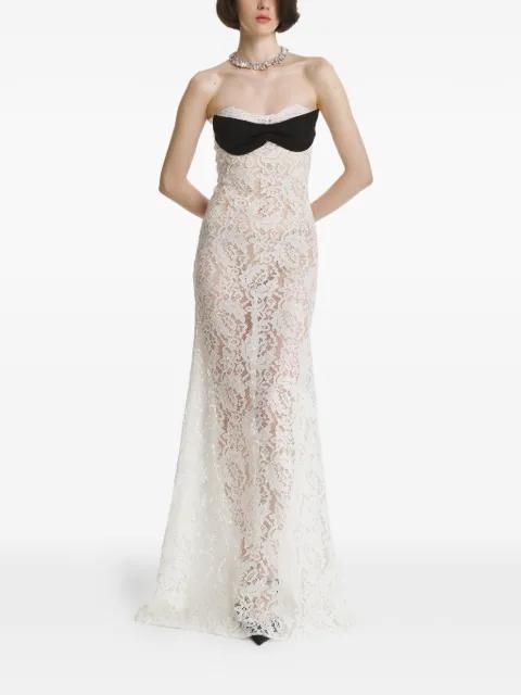 bow-detail lace dress by 2310 STUDIO