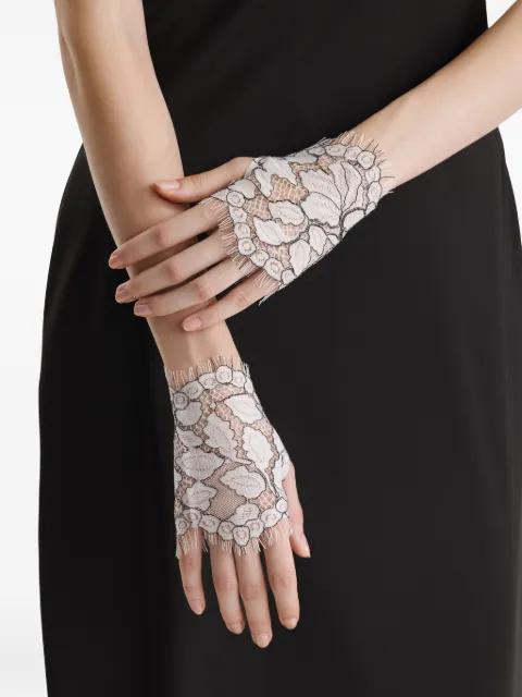 crochet-lace fingerless gloves by 2310 STUDIO