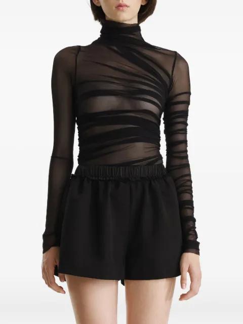 draped mesh top by 2310 STUDIO