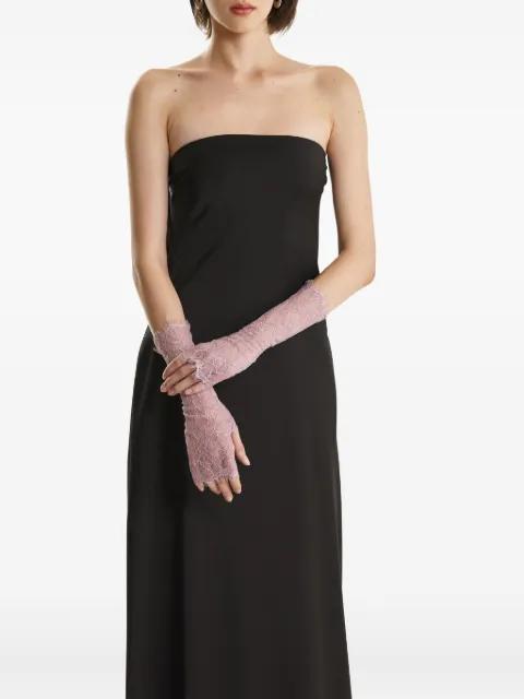 floral-trimmed gloves by 2310 STUDIO