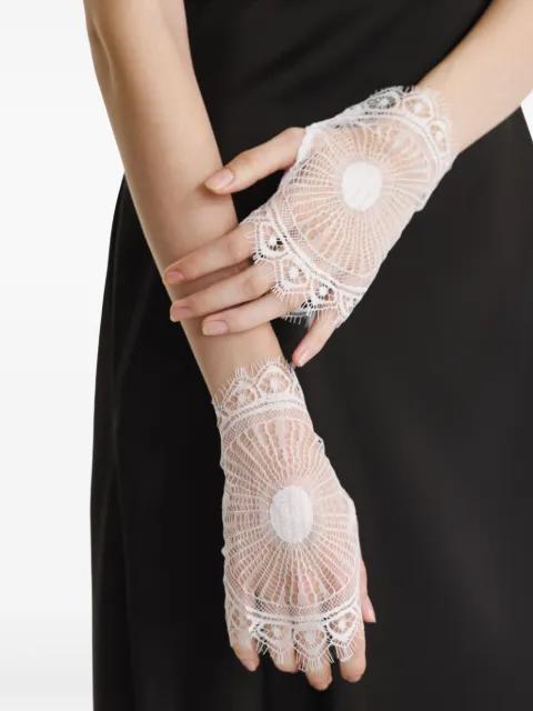 lace-detailed fingerless gloves by 2310 STUDIO