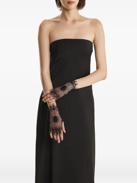 lace-detailed fringed gloves by 2310 STUDIO