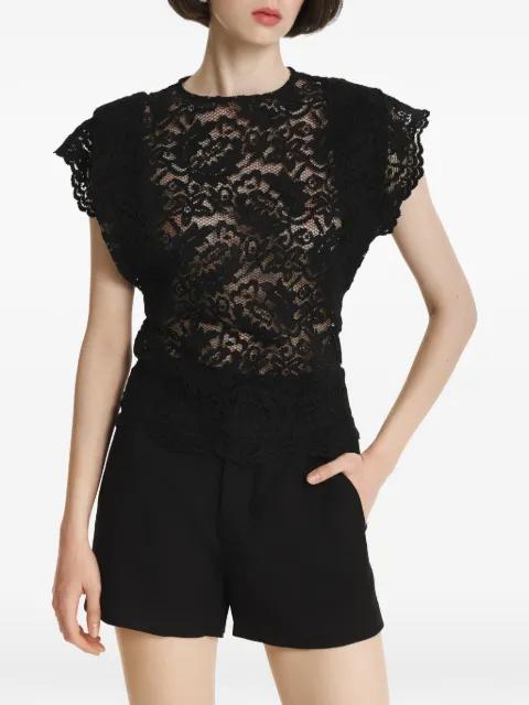 lace scalloped-edge top by 2310 STUDIO