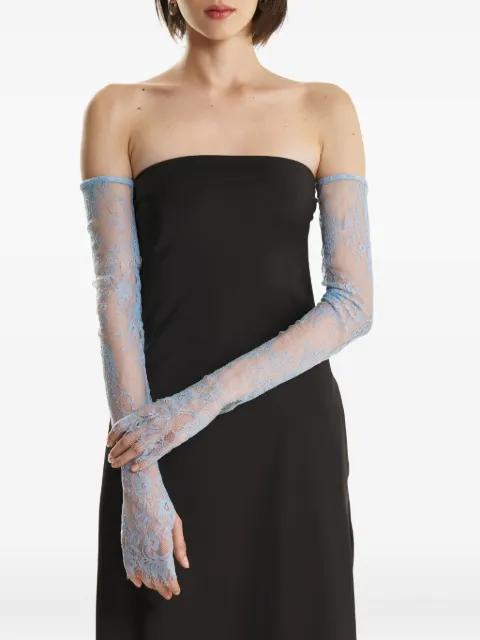 lace-trimmed gloves by 2310 STUDIO