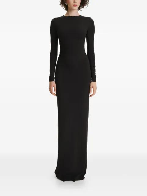 long-sleeved corset maxi dress by 2310 STUDIO
