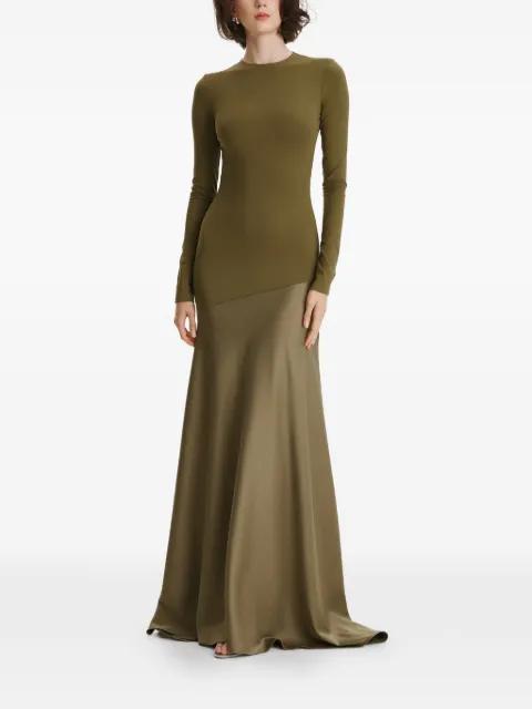 long-sleeves colour-block maxi dress by 2310 STUDIO