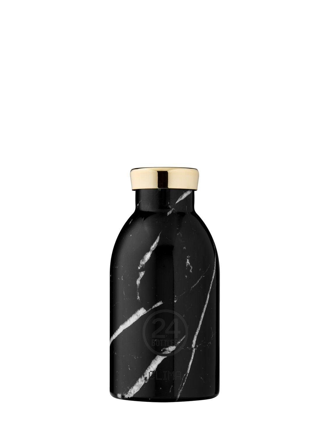 330ml Black Marble Clima Bottle by 24 BOTTLES