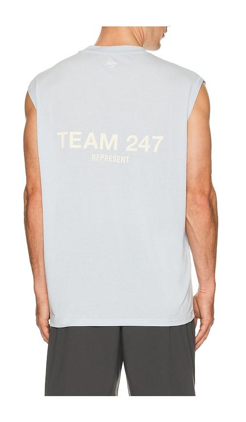 247 Team 247 Oversized Tank in Baby Blue by 247