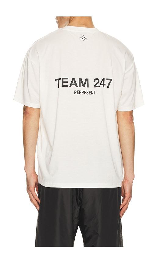 247 Team 247 Oversized Tee in White by 247