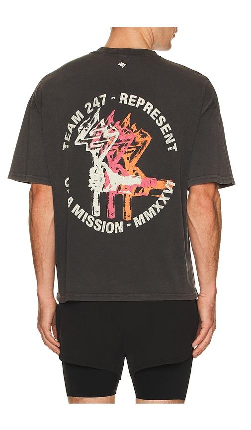 247 Torch Crop Tee in Black by 247
