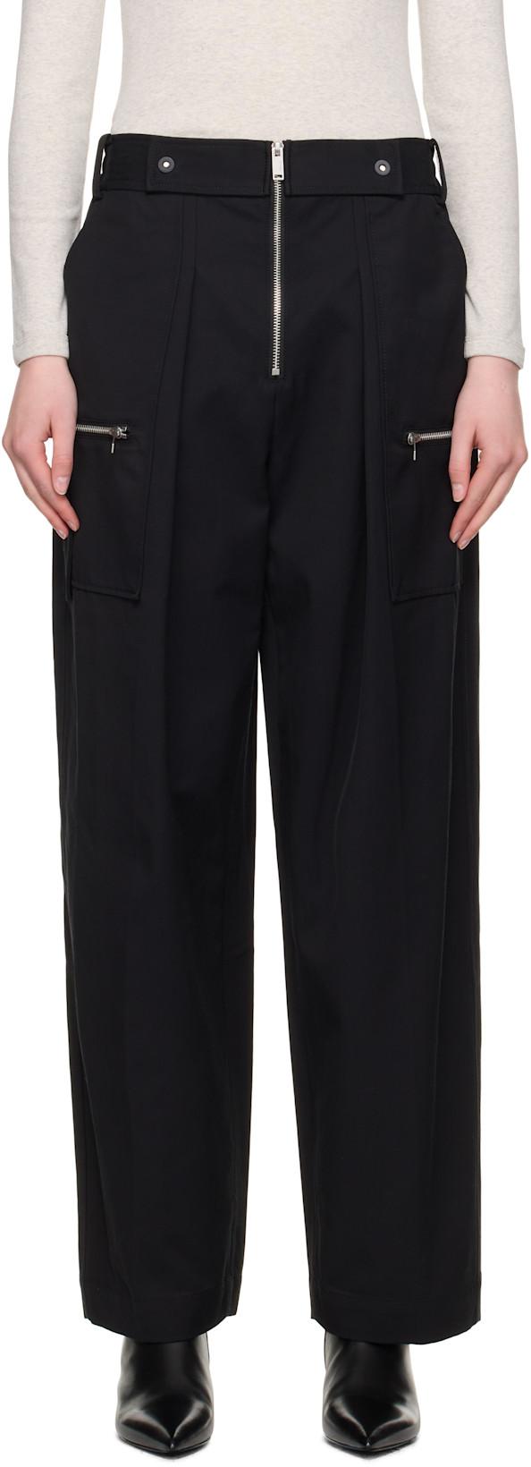Black OS Wide Leg Cargo Pants by 3.1 PHILLIP LIM