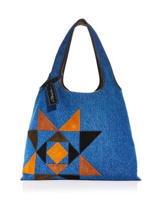 Denim Market Tote With Suede Quilting by 3.1 PHILLIP LIM