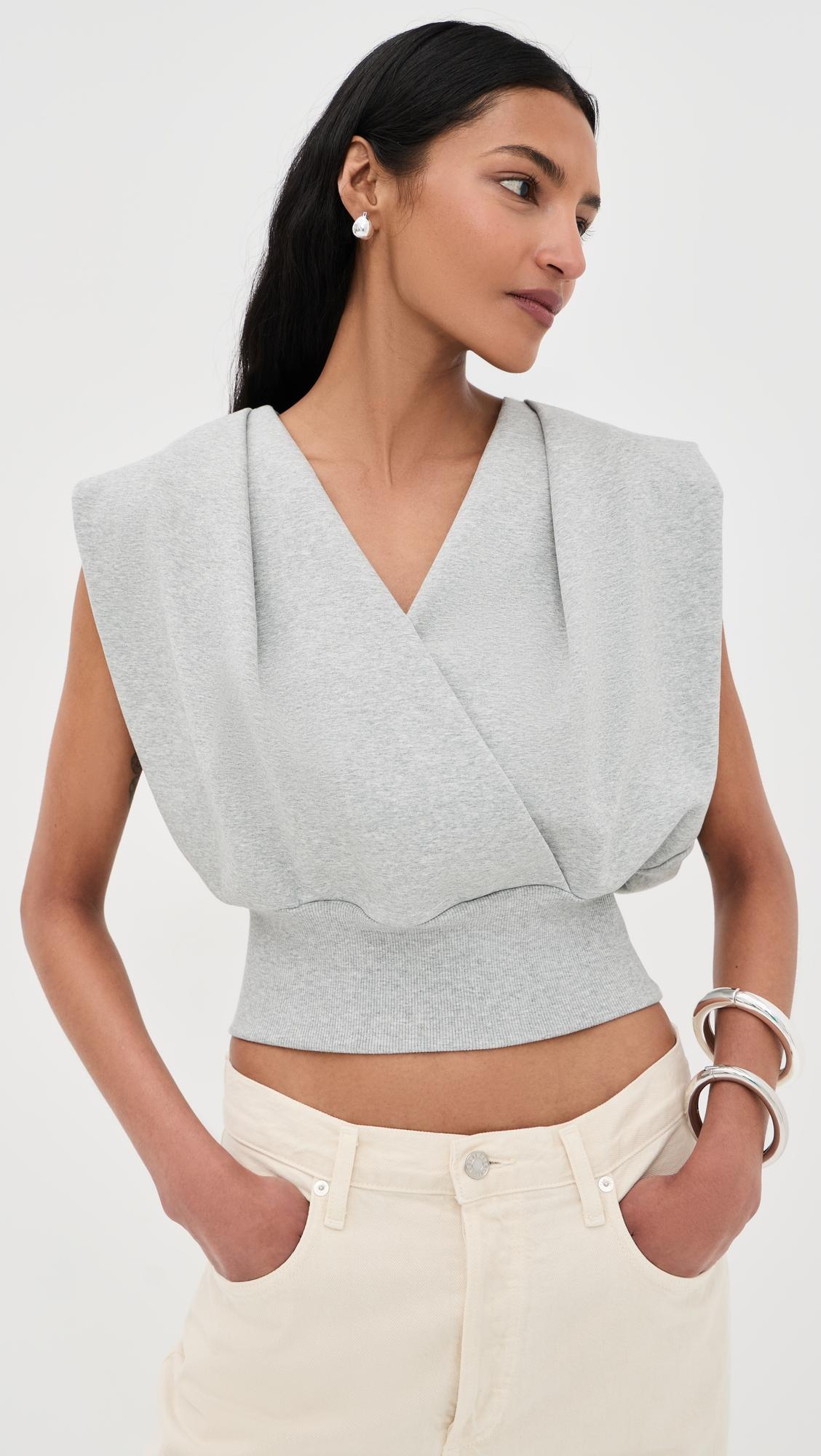 Draped Sleeveless French Terry Top by 3.1 PHILLIP LIM